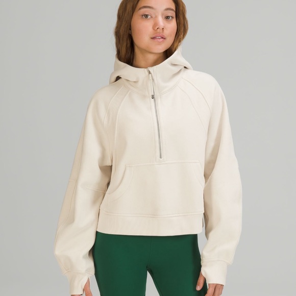 lululemon athletica Tops Nwt Lululemon Scuba Half Zip Hoodie In
